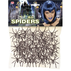 Dekorácie pavúky, 50 kusov